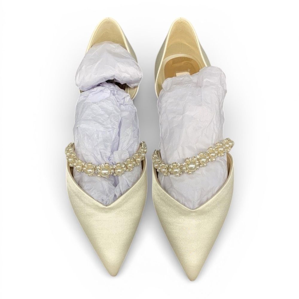 Badgley Mischka - Ivory Natalia Flats - Bridal Flats - NIB - Size 7.5 - Picture 7 of 13